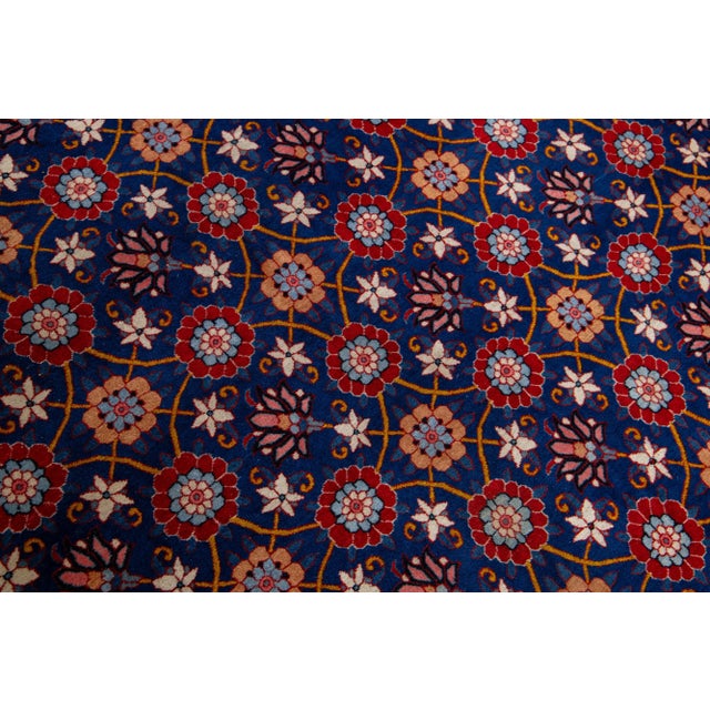 1920s Persian Tabriz Wool Rug Adorned With Lavish Floral Pattern For Sale In New York - Image 6 of 7