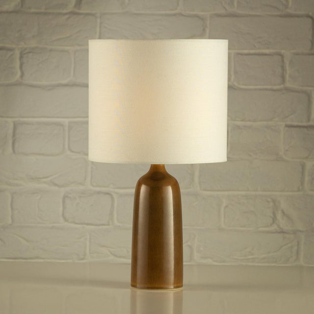Hares Fur Glaze Table Lamp by Palshus, Denmark, 1960s For Sale - Image 4 of 8