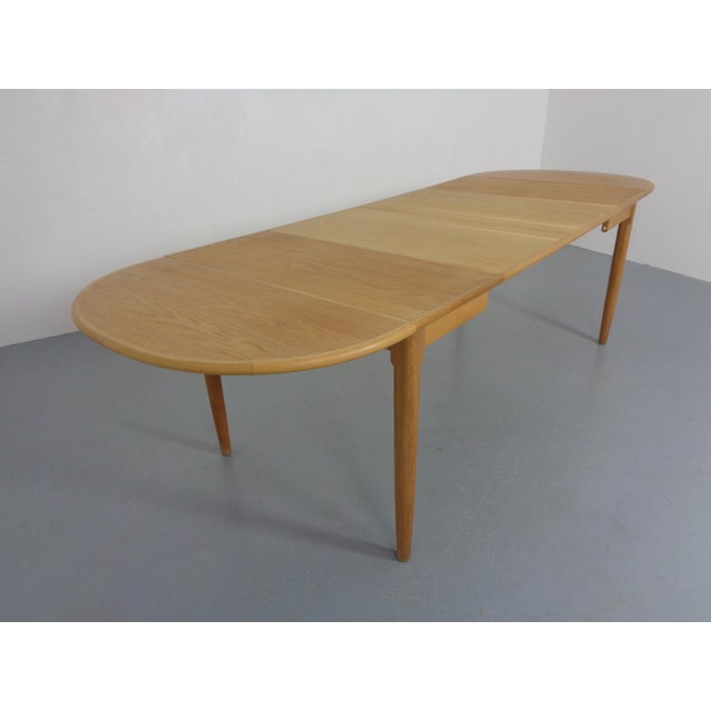 Large Drop Leaf Oak Dining Table by Arne Vodder for Sibast, Denmark, 1960s For Sale - Image 15 of 18