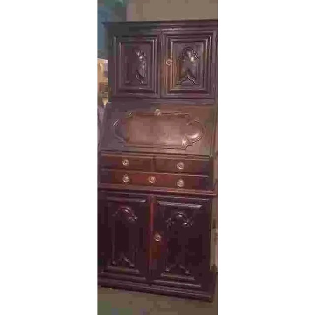Spanish 17th Century Spanish or Portuguese Desk/Cupboard For Sale - Image 3 of 9