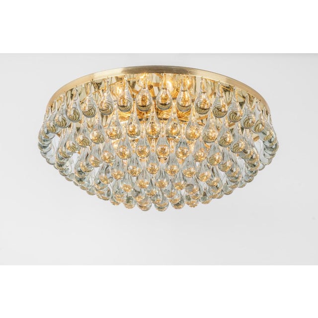 Murano Glass Tear Drop Chandelier by C. Palme, Germany, 1970s For Sale - Image 4 of 16