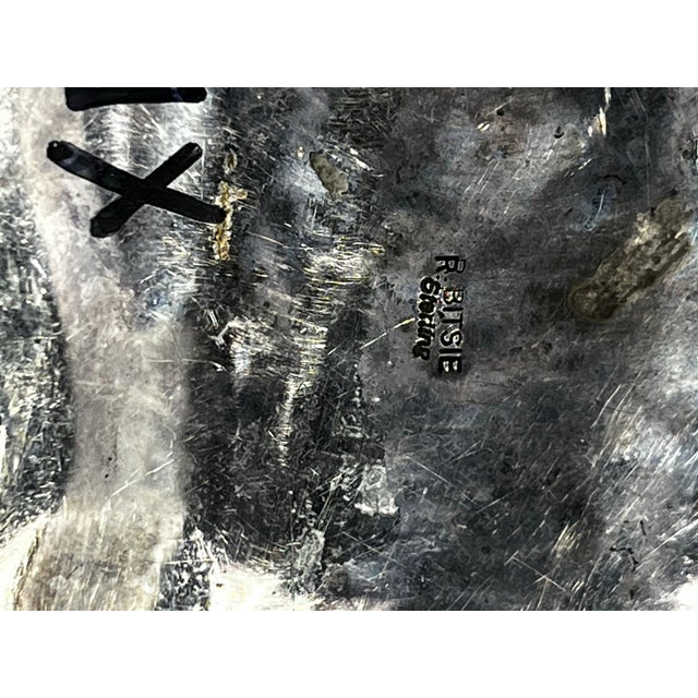 Vintage Native American, Claw Turquoise and Sterling Silver Belt Buckle For Sale - Image 9 of 10