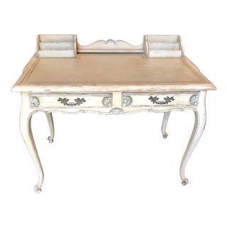 Vintage Louis XV Style Painted Desk For Sale