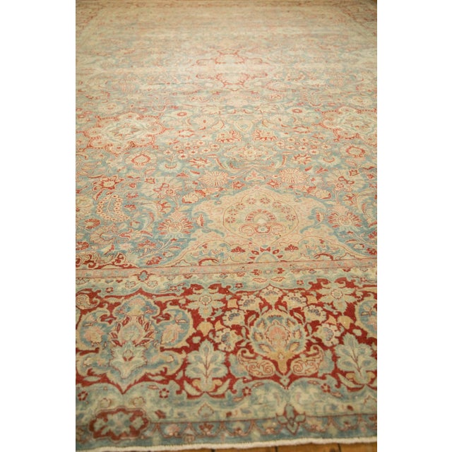 Traditional Vintage Distressed Kashan Carpet - 11'10" x 15'10" For Sale - Image 3 of 13