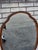 1930 Oval Walnut Hand Painted American Mirror. For Sale - Image 18 of 18