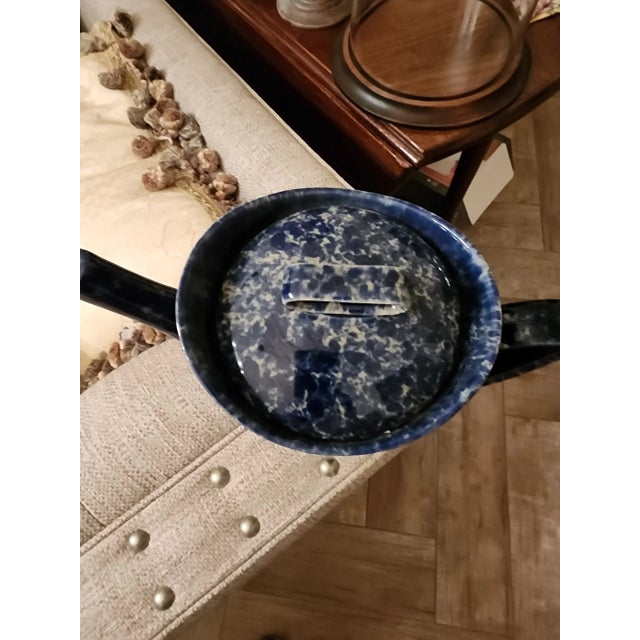 Bennington Pottery Yusuke Aida Blue Agate Teapot For Sale - Image 9 of 10