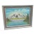 1990s Framed Waterside Mountain Landscape Painting on Canvas, Signed by the Artist For Sale
