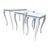 Mid 20th Century Vintage French Provincial Carved Nesting Tables – Set of 3 For Sale - Image 5 of 9
