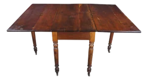 Antique Country Farmhouse Cherry Dropleaf Gateleg Dining Table Console