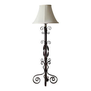 French Wrought Iron Floor Lamp, 1940