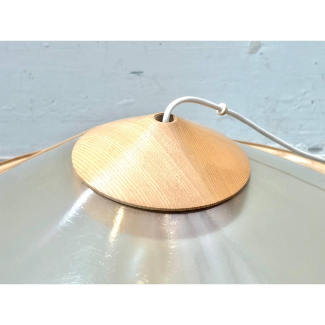 Ceiling Light in Fiberglass and Wood by Giovanni Offredi for MC Selvini, Italy, 1970s For Sale - Image 10 of 18