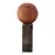 Mr. Wilfred Terra Cotta Sculpture on Aluminum Pillar For Sale