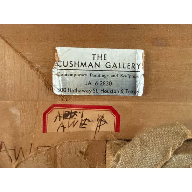Mid Century Abstract Landscape Painting by Donald Weismann Titled "Fall Out" For Sale - Image 11 of 11
