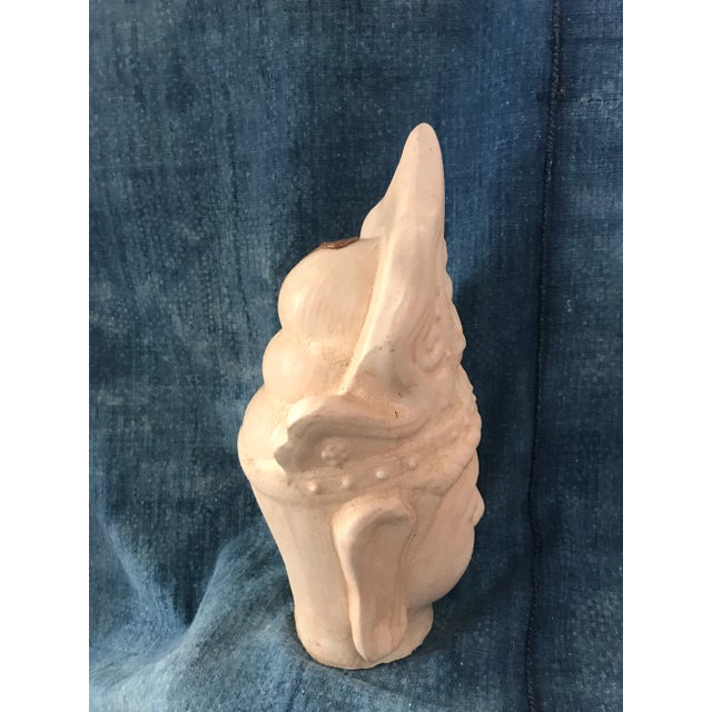 Ceramic Ivory Majolica Quan Yin Buddha Head For Sale - Image 7 of 9