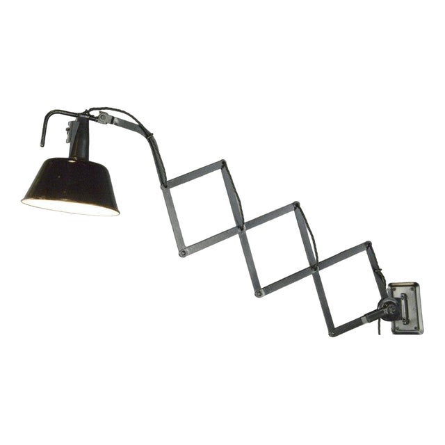 Modernist Scissor Lamp by Wilhelm Bader, 1930s For Sale