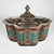 On offer is a very aesthetically beautiful antique Moroccan folk art polychrome tea caddy or storage casket with a hand...