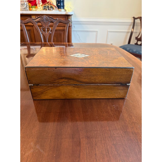 Victorian Antique Lap Desk or Writing Box For Sale - Image 3 of 12