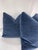 Transitional Schumacher "Regal Mohair" in Navy 22" Pillows-A Pair For Sale - Image 3 of 3