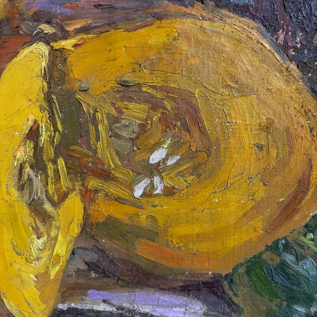 Pumpkin Monumental 19th Century French Produce Market Oil Painting by Camille Olivier For Sale - Image 8 of 18