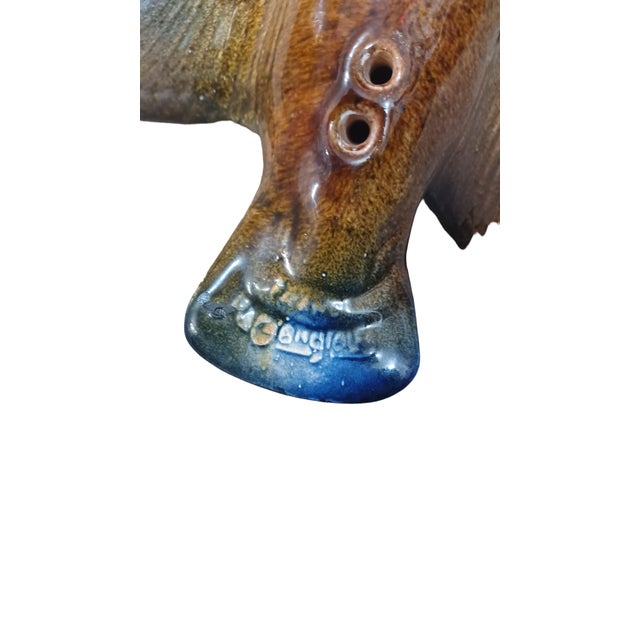 Late 20th Century Vintage Late 20th Century Raymond Gongloff Porcelain Sculpture of Kingfishers For Sale - Image 5 of 5