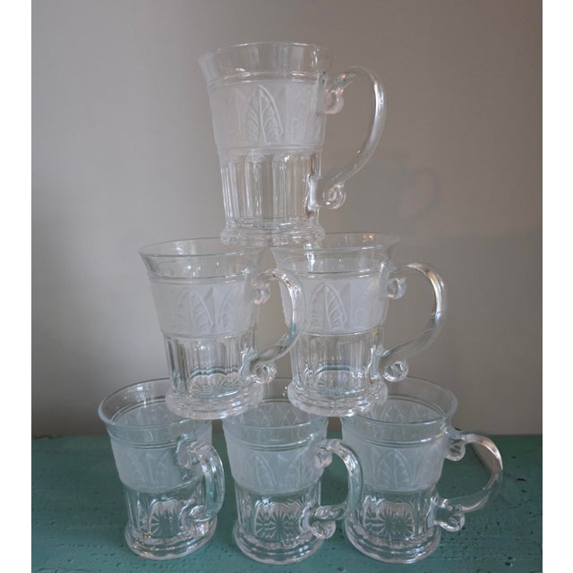 Vintage Athens Glass Coffee Mugs - Set of 6 For Sale - Image 9 of 9