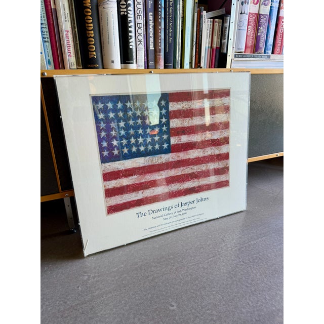 Jasper Johns 1990 National Gallery of Art Exhibition Poster Custom Acrylic Box Frame Jerry Solomon La For Sale - Image 4 of 13