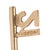Modern Vintage British Hallmarks 21 Key Charm, 9k Yellow Gold, Length 1 1/8 In For Sale - Image 3 of 4