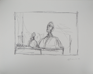 Alberto Giacometti, Buste à l’atelier, Lithograph