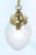 French Art Nouveau Brass Hall Light or Pendant with Beveled Glass, 1915 For Sale - Image 10 of 12