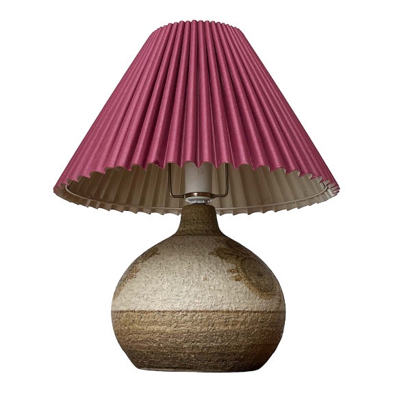 Mid-Century Modern Danish Studio Pottery Stoneware Table Lamp from Søholm, 1960s For Sale
