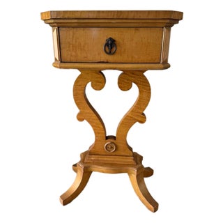 Early 20th Century "Biedermeier Style" Lyre Side Table For Sale