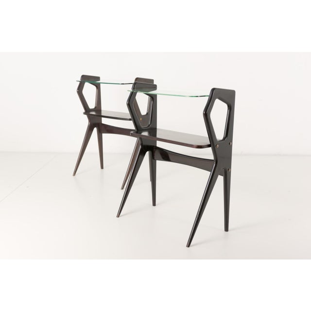 Mid-Century Modern Side Tables, Italy, 1950, Set of 2 For Sale - Image 3 of 15