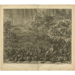 J. Luyken, Bible Scene: The Great Flood, 1743, Print For Sale