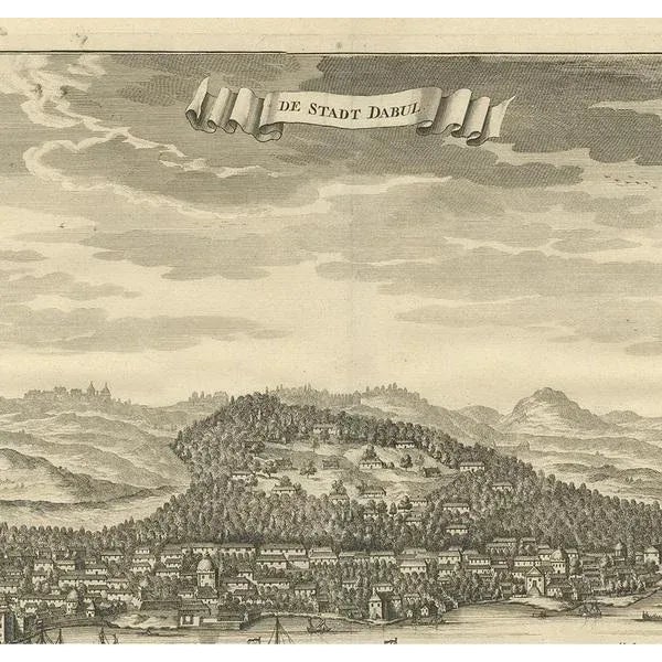 F. Valentijn, City of Dabhol India, 1726, Print For Sale - Image 3 of 5