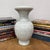 Rustic White Crackle Glaze Vase with Elegant Form & Fluted Opening For Sale - Image 3 of 10