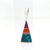 Late 20th Century Ray Tracey Knifewing Sterling Silver & Inlaid Gemstone Pendant For Sale - Image 5 of 12