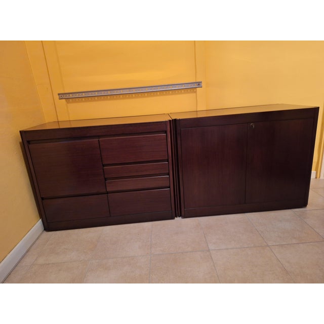 Mid-Century Modern Sideboard with Doors in Rosewood by Angel Mangiarotti for Molteni, 1960s For Sale - Image 3 of 18