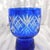 Traditional Blue Cut to Clear Vase or Bowl For Sale - Image 3 of 3