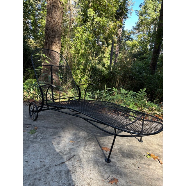 Antique Russell Woodard Sculptura Chaise Lounge, Restored For Sale In Atlanta - Image 6 of 6