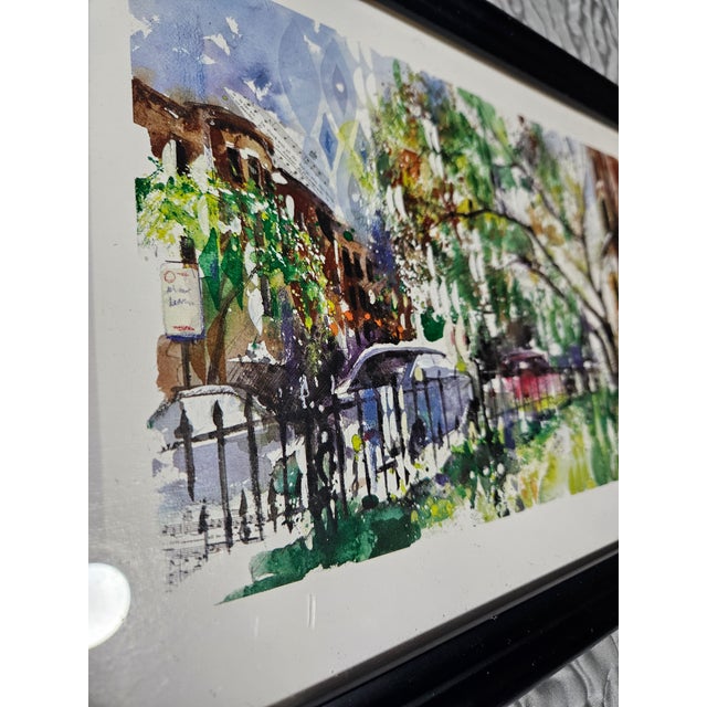 Green Vintage Commonwealth in Bloom” by Misha Lenn - Seriolithograph W/ Coa For Sale - Image 8 of 9