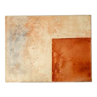 French Artist, Geometric Abstract, 1990s, Oil on Canvas For Sale