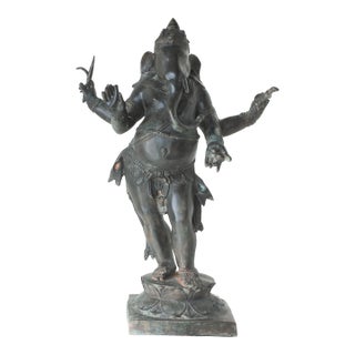 Large Antique Chola Style Standing Ganesha For Sale