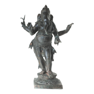 Large Antique Chola Style Standing Ganesha
