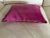 Mid 19th Century Italian Hand Embroidery Pillow With Metal Gold Wire on Magenta Velvet For Sale - Image 4 of 7