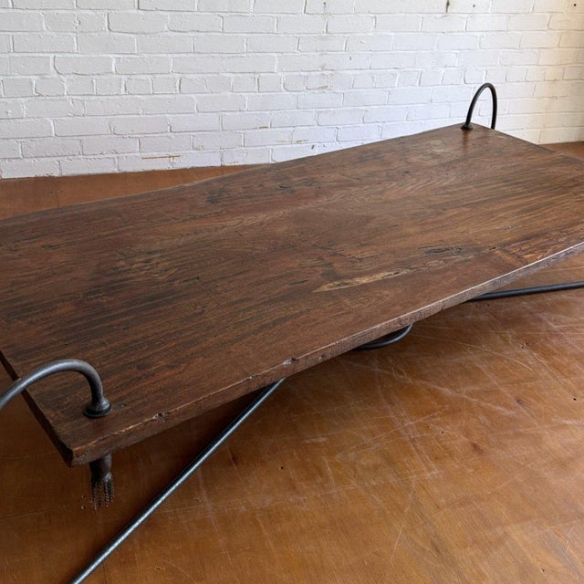 Metal Coffee Table from Blacksmith For Sale - Image 7 of 13
