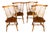 1970s Ethan Allen Nutmeg Maple Windsor Fiddleback Chairs. For Sale