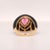 Metal 2.72ct Pear Tourmaline, Diamond and Onyx in 14ct Yellow Gold - Fei Liu, Size 7.5 For Sale - Image 7 of 11