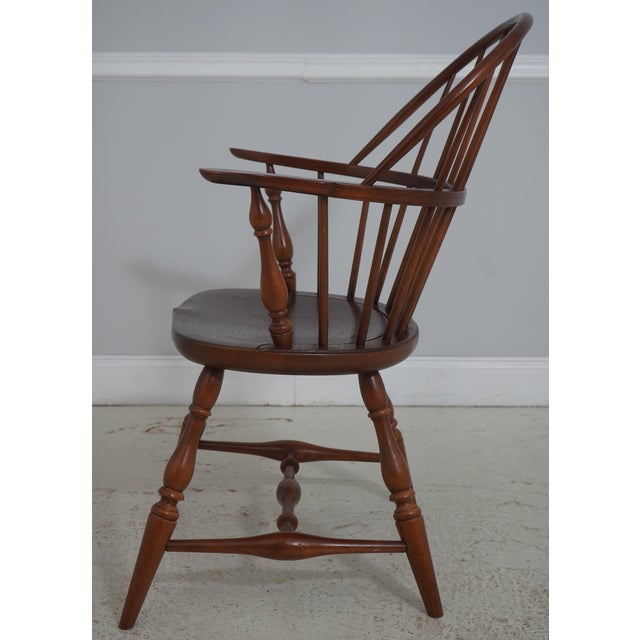 Traditional Set of 6 Frederick Duckloe Loop Back Windsor Dining Room Chairs For Sale - Image 3 of 18