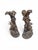 Late 19th Century Antique Black Forest Carved Wooden Hunting Candlesticks, 1880, Set of 2 For Sale - Image 5 of 13