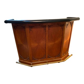 1970s Asian Modern Solid Wood Bar For Sale